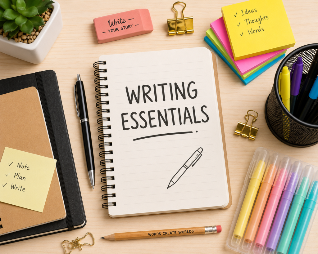 stationery items, online shopping, writing essentials